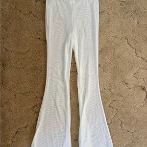 Women’s XS Wild Fable White Sheer Flared Mesh Pants